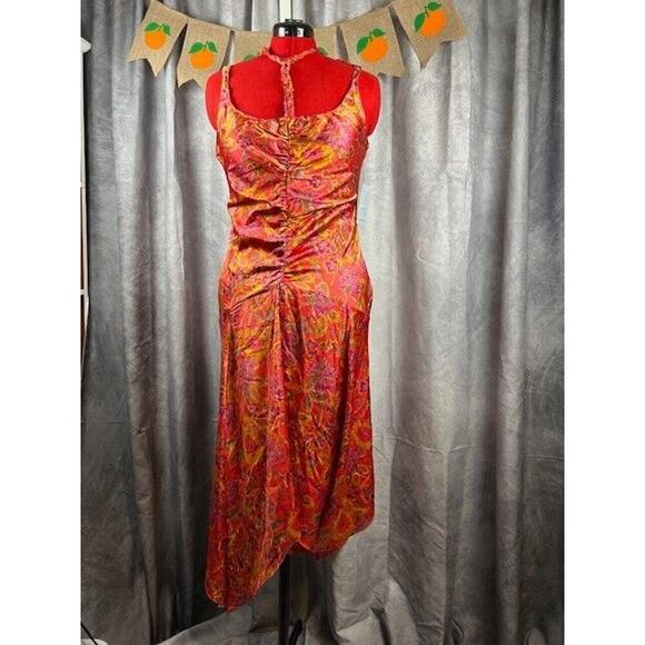 MELLODAY Dresses & Skirts - MELLODAY Halter Floral Print Dress Size L